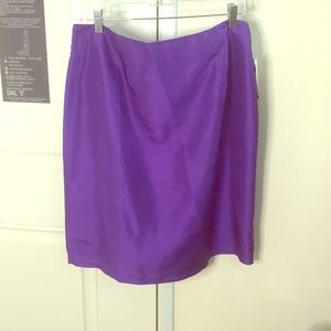 Vintage New raw silk pencil skirt by Emily Spencer 14